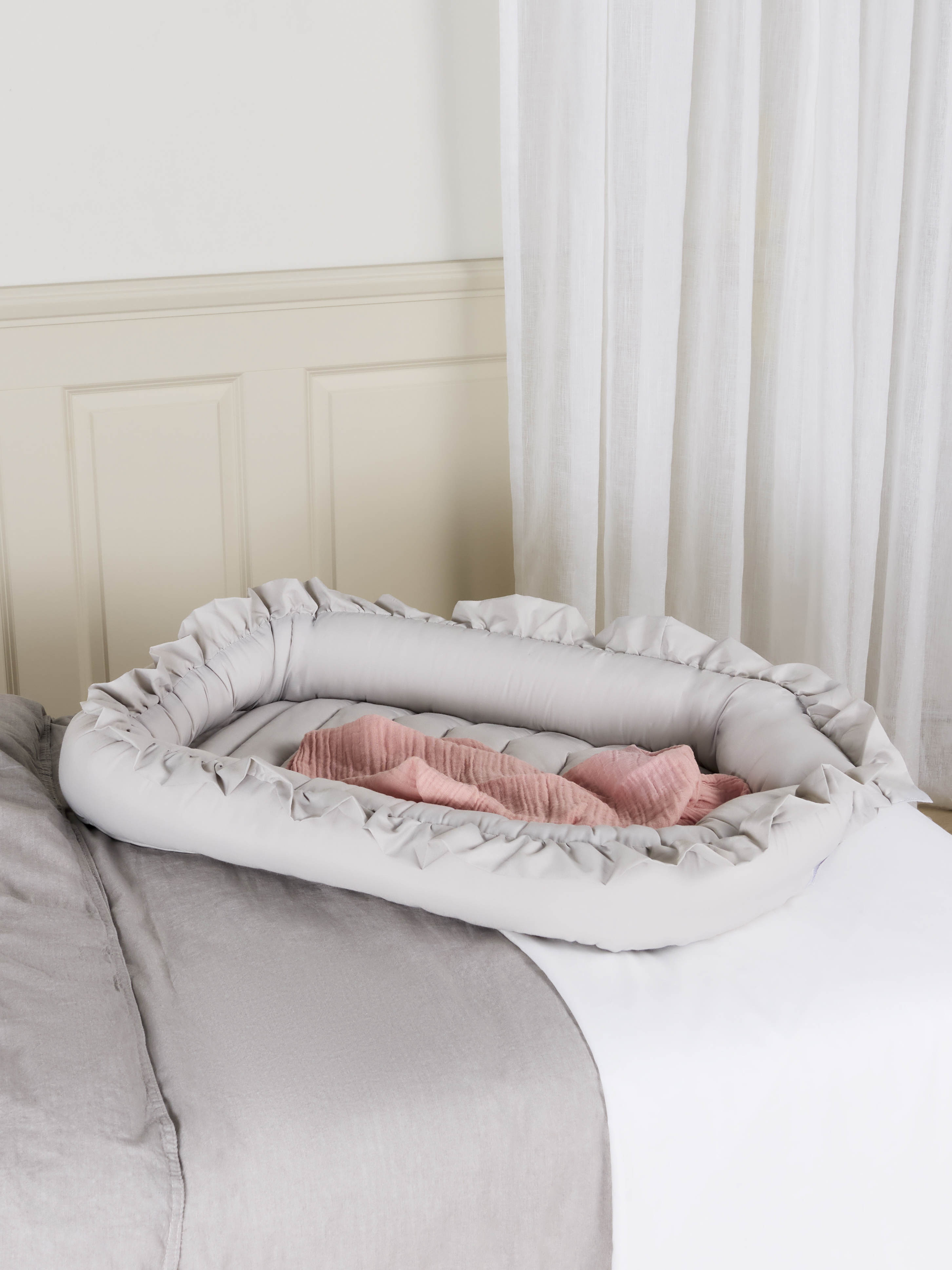 Alice & Fox FREYA Babynest, Grå